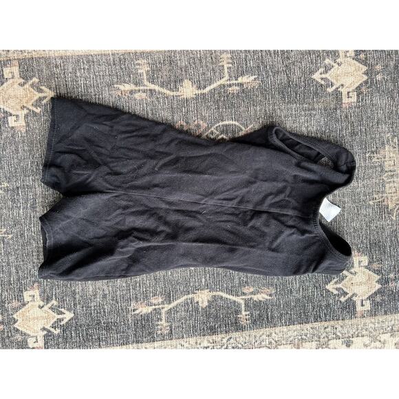 used GIRLS FREESTYLE DANSKIN BLACK LEOTARD BODYSUIT SIZE 4 5 - Picture 3 of 4